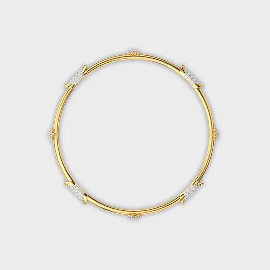 Minimal Elise Diamond Bangle