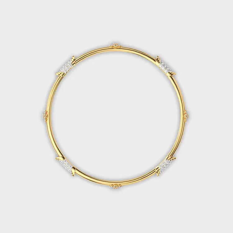 Minimal Elise Diamond Bangle