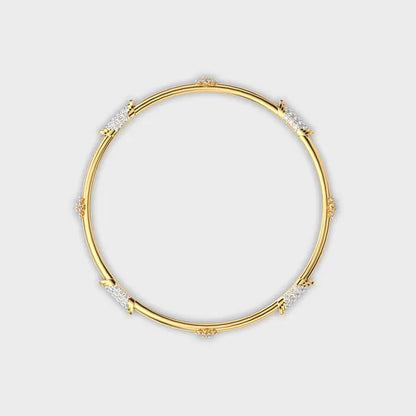 Minimal Elise Diamond Bangle