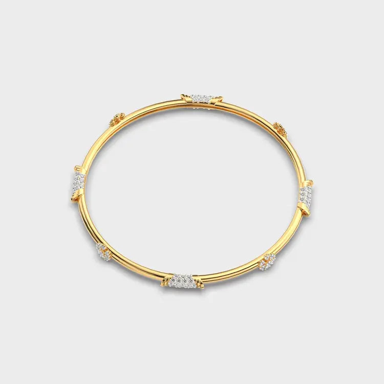 Minimal Elise Diamond Bangle
