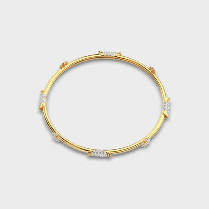 Minimal Elise Diamond Bangle