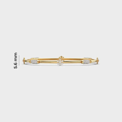 Minimal Elise Diamond Bangle