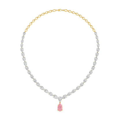 Bridal Pear-Shaped Diamond Necklace