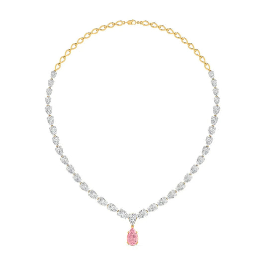 Bridal Pear-Shaped Diamond Necklace