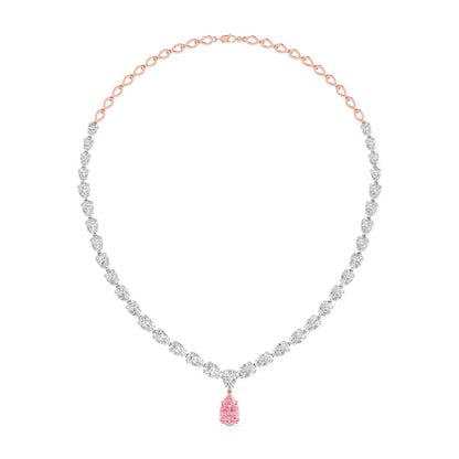 Bridal Pear-Shaped Diamond Necklace