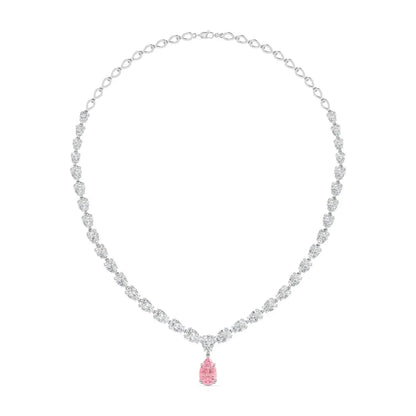 Bridal Pear-Shaped Diamond Necklace