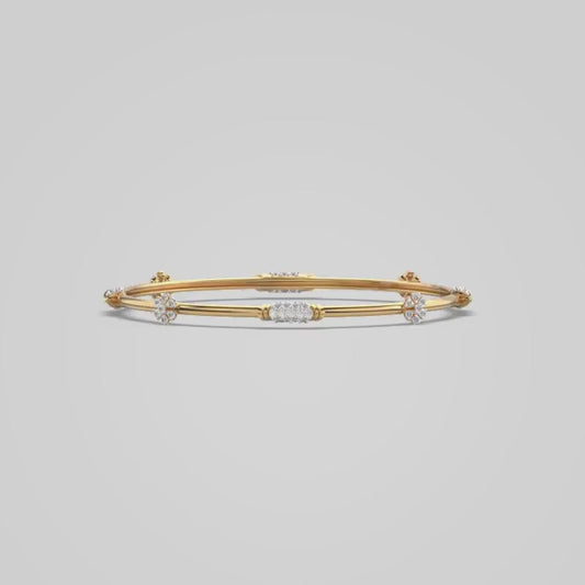 Minimal Elise Diamond Bangle